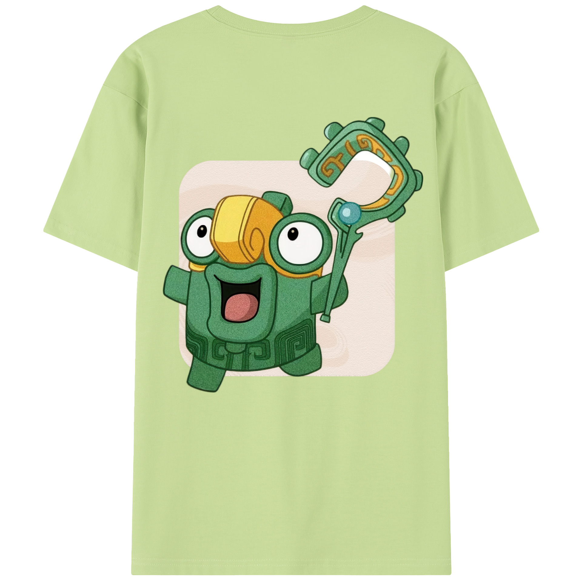 （画像用） Ne Zha 2 ナタ 魔童の大暴れ 綿100％半袖Tシャツ（背面プリント）